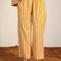 KAORI BY SHREYA AGARWAL Women Striped High-Rise Trousers-picture-47