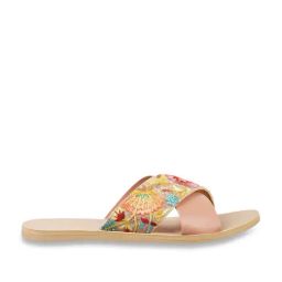 Metro Women's Pink Cross Strap Sandals-image-44