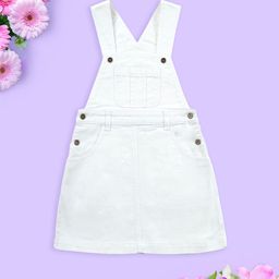 KiddoPanti Girls A-Line Fit Dungaree Skirt-31