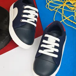 Stefens Colour Blocked Mesh Detailed Sneakers - Blue-picture-25