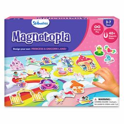 Skillmatics Creative Toy Magnetopia Princess and Unicorn Land, Interactive Pretend Play Set for Kids, Toddlers, 40+ Magnetic Pieces, Preschool Learning Game, Gifts for Girls & Boys Ages 3 to7-12