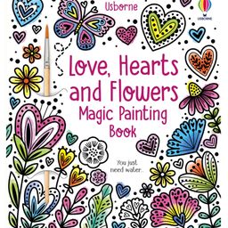 Usborne Love, Hearts & Flowers Magic Painting Book - English-26