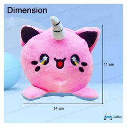 FunBlast Reversible Unicorn Soft Toy  2 in 1 Unicorn Stuffed Toys - Pink & Blue image 3