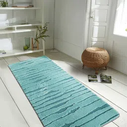 OBSESSIONS Blue Printed Anti-Static Floor Runner-30
