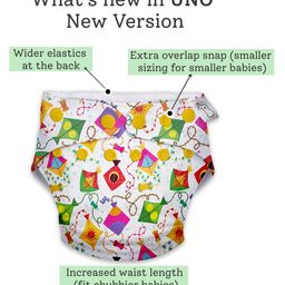 Superbottoms Cloth Diapers For Babies Trial Pack With 2 Freesize UNO New Version Reusable - Multicolour image 4