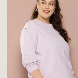 Sztori Plus Size Drop-Shoulder Sweatshirt-image-95