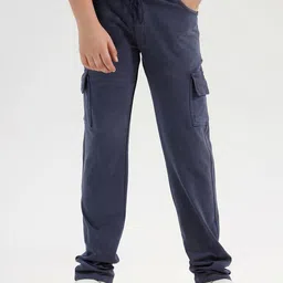 CHILINS Boys Mid Rise Pure Cotton Track Pants-image-17