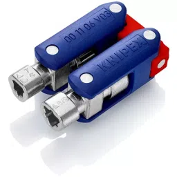 Knipex 00 11 06 V03 62 mm Control Cabinet Key - Doublejoint Key Red and Blue-43