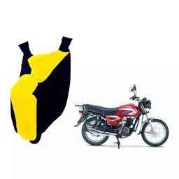 Auto Pearl Waterproof Two Wheeler Cover For TVS Max (Yellow & Blue)-image-98