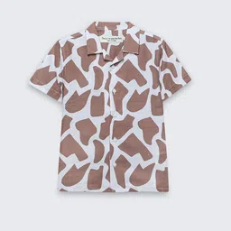 The Lion and The Fish Boys Relaxed Printed Casual Shirt-picture-0