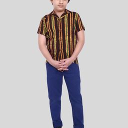 MOSHI Boys Classic Opaque Printed Casual Shirt-image-63