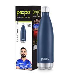 Pexpo Blue Single Stainless Steel Water Bottle-image-61