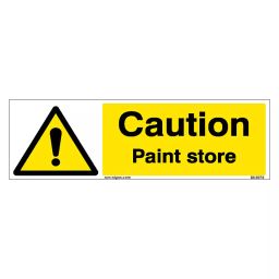 SUNSIGNS Caution Paint Store Signages Size 300x100 mm HP Print + Vinyl + Sun Board, SN0076-image-96