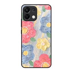 QRIOH Unisex Graphic Printed Oppo K13 5G Back Floral Canvas Glass Case Mobile Accessories-image-105