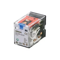Omron 24 V DC 10 A Glass Case Miniature Power Relay LED Indicator, MY2N-GS-R DC24-2
