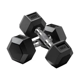 ADRENEX Set Of 2 Hexagon Fixed Weight Dumbbells - 15 kg Each-22