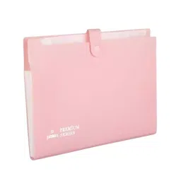 POLEN Fullscape Expanding File Folder 12 Pocket With Adjustable Buckle Pestal Pink-20