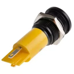RS PRO Yellow Panel Mount Indicator 230V AC, Mounting Hole Size 16 mm, Termination Type Solder Tab, IP Rating IP67, Model No 206283 image 3