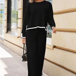 WESTHOOD Round Neck Top With Trouser Co-Ords-image-64