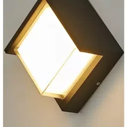 LumoGen 5 W Square LED Modern Acrylic Outdoor and Indoor Garden Wall Lamp-18
