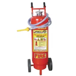 Defence Agni 45 Kg Mechanical Foam Fire Extinguisher with Trolly Cartage Type AFFF Compound (3% & 6%) Mild Steel Red-28