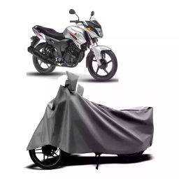 Auto Pearl Two Wheeler Cover with Bag for Yamaha SZ R, Silver-image-21