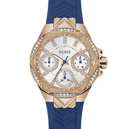 GUESS Women Embellished Dial & Straps Analogue Watch GW0774L3-picture-3