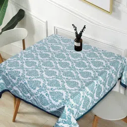 Texstylers Purple Ethnic Motifs Anti-Slip Cotton 2-Seater Table Cover-image-14