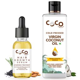Coco Crush Virgin Coconut Oil & Hair Growth Serum with Rosemary Oil Pack of 2 - 215 ml-image-17