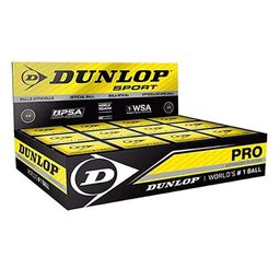 DUNLOP D1SB700108 Doble Dot Sports Pro Yellow Squash Ball (Pack of 12, Black)-23