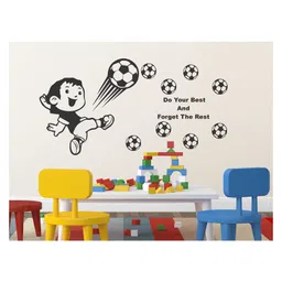 Wallstick Kids Playing Footbal wallsticker-picture-0