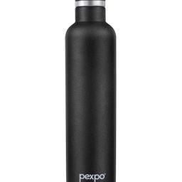 Pexpo Stainless Steel Hot and Cold Vacuum Insulated ISI Certified Flask,1000 ml, Knight Black, Set of 1, Oreo | Double Wall Flask | BPA Free | Office | School | Home | Hiking | Gym-18