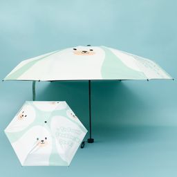 Babyhug Kids Umbrella with Bear Print - Light Green-28