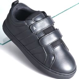 Pine Kids School Shoes With Velcro Closure - Black-image-94