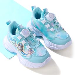 Cute Walk by Babyhug Slip On Sports Shoes with Mermaid Applique - Sea Green-image-88