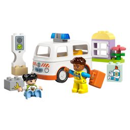 LEGO DUPLO Ambulance & Driver for Pretend Play Building Blocks 19 Pieces - 10447 image 2