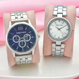 JOKER & WITCH Hugh & Deborra Analogue Couple Watches-36
