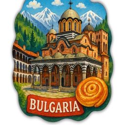 Bulgaria Country Theme Souvenir Wooden Refrigerator Stylish Fridge Magnet-image-72