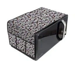 The Furnishing Tree Waterproof & Dustproof PVC Microwave Oven Top Cover with 6 Utility Pockets Cora-image-68