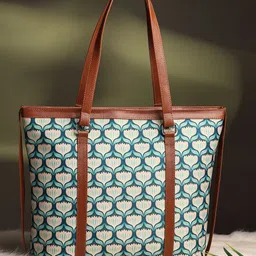 Anouk Abstract Printed Structured Tote Bag-16