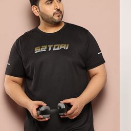 Sztori Plus Size Brand Logo Printed T-shirt-image-12