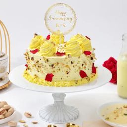 Rasmalai Bliss Personalized Anniversary Cake-image-10