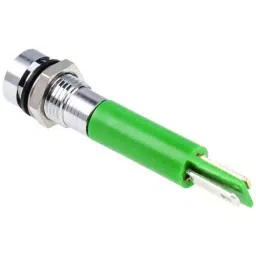 RS PRO Green Panel Mount Indicator 110V AC, Mounting Hole Size 8 mm, IP Rating IP67, Model No 8462746 image 3