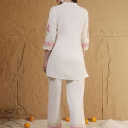 Anouk Printed Mandarin Collar Tunic With Trouser image 5