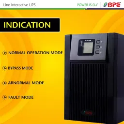 BPE MF Series 1 kVA Online UPS 1 Amp for 3 nos. 7 Ah Internal Batteries, MF1101B3 image 2