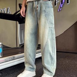 StyleCast Men Comfort Wide Leg Low-Rise Heavy Fade Jeans-picture-23