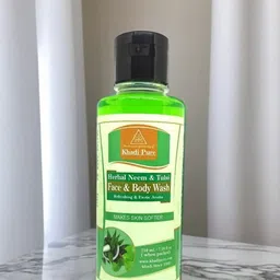 Khadi Pure Set Of 2 Herbal Neem & Tulsi Face & Body Wash - 210 ml Each-image-13