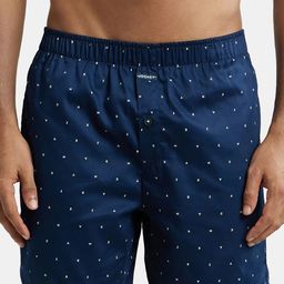 Jockey Men Printed Cotton Lounge Shorts-image-130