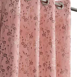 Myntra Elegant Homes Pink Floral Window Curtain-picture-5