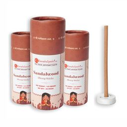 GaneshaSpeaks 120-Pcs Brown Sandalwood Dhoop Sticks-45